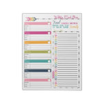 Weekly Meal Planner Notepad at Zazzle