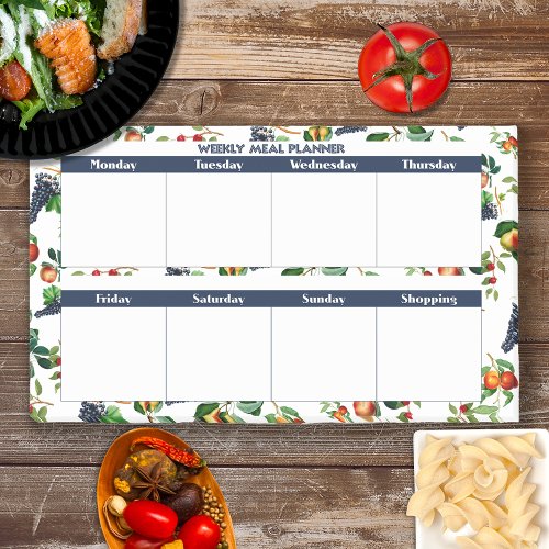 Weekly Meal Planner Post_it Notes