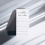 Weekly Meal Simple Magnetic Notepad<br><div class="desc">Add your weekly meal on this simple and colorful planner.</div>