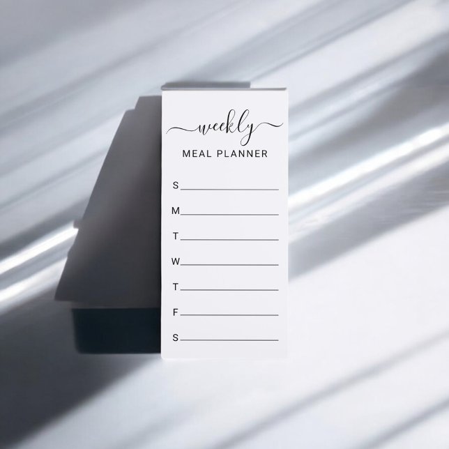 Weekly Meal Simple Magnetic Notepad (Creator Uploaded)