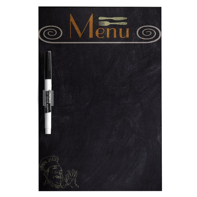 Weekly Menu Blackboard for Kitchen (Front)