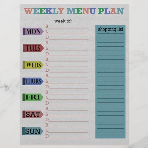 Weekly Menu Plan