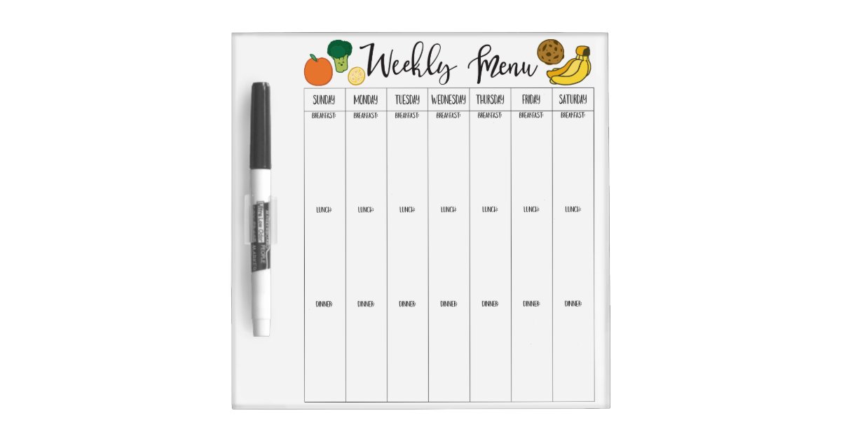 Simple Weekly Calendar Stencil by StudioR12 | DIY Menu Board Planner for  Kitchen & Home | Craft Chalkboard Decor | Select Size