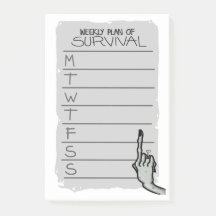 Weekly Plan of Survival Notes