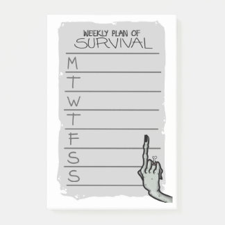 Weekly Plan of Survival Notes