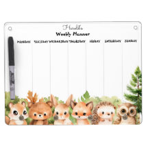Weekly Planner Baby Boy Woodland