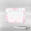 Weekly Planner Butterfly Pink Purple Floral Name Magnetic Dry Erase ...