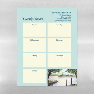 Weekly Planner Derwentwater Lake District Cumbria Magnetic Dry Erase Sheet