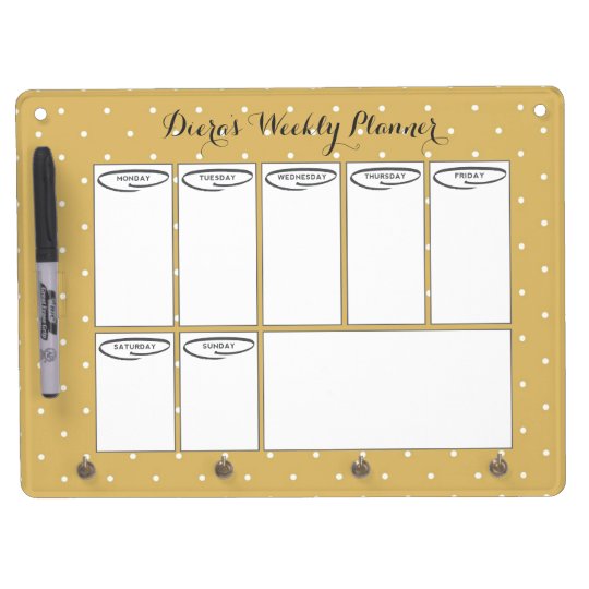 Weekly Planner Dry Erase Board 