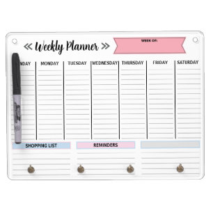 Weekly Planner Dry Erase Board