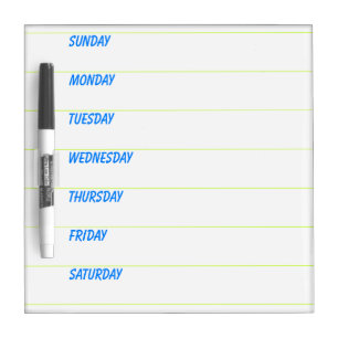 Weekly Planner Dry-Erase Board