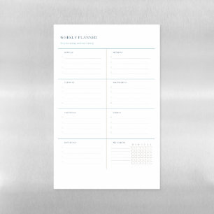 Weekly Planner Magnetic Dry Erase Sheet