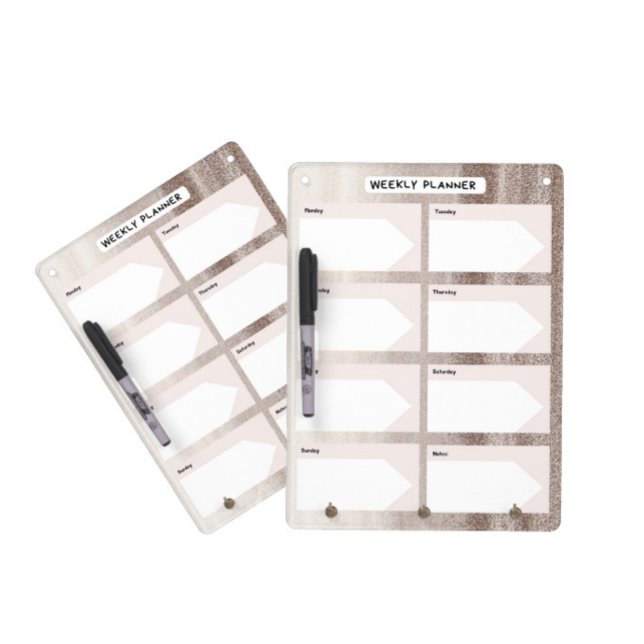 Weekly planner pastel shades dry erase board (Creator Uploaded)