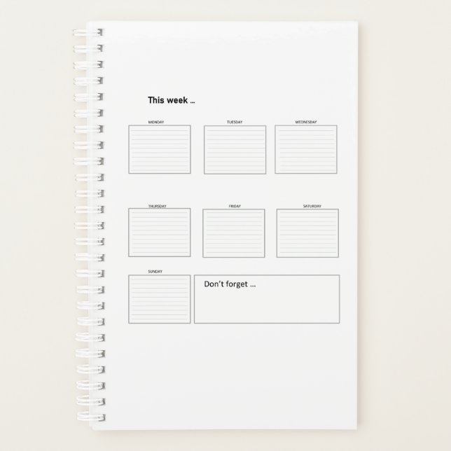 Weekly planner Printable to do list (Front)