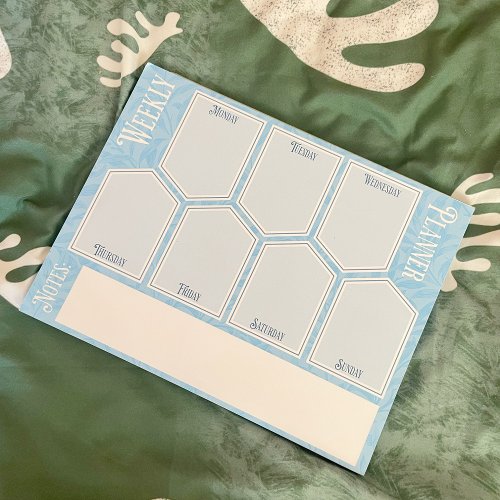 Weekly Planner Sheets Floral Notepad 
