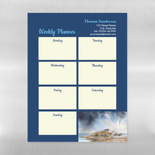 Weekly Planner St Marys Lighthouse Whitley Bay UK Magnetic Dry Erase Sheet