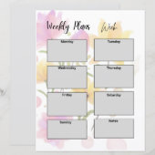WEEKLY PLANNER TEMPLATE (Front/Back)