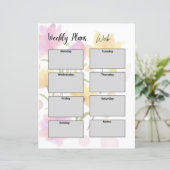 WEEKLY PLANNER TEMPLATE (Standing Front)