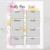 WEEKLY PLANNER TEMPLATE (Front)