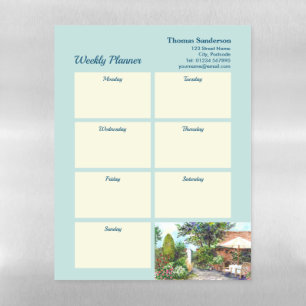 Weekly Planner Terrace of The Manor House York Magnetic Dry Erase Sheet
