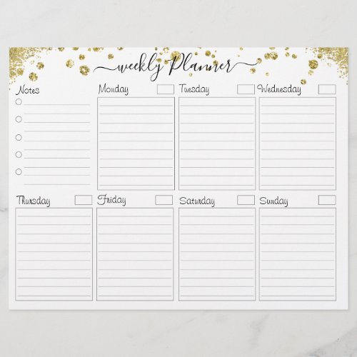 Weekly Planner To Do Card Flyer