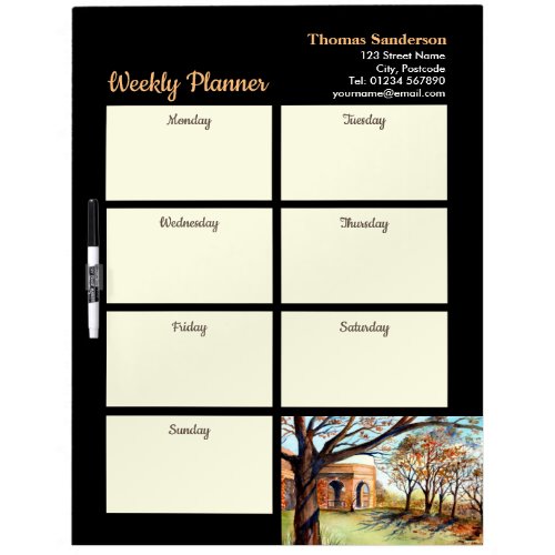 Weekly Planner Valley Garden Harrogate England Dry Erase Board