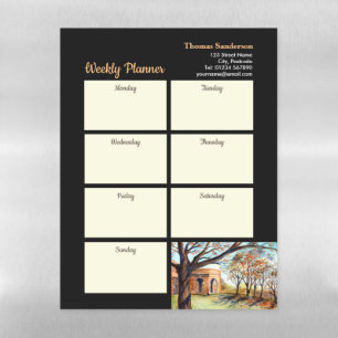 Weekly Planner Valley Garden Harrogate England Magnetic Dry Erase Sheet