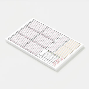 Weekly Planner w/ Mini-Month, Sleep & Meds Tracker Post-it Notes