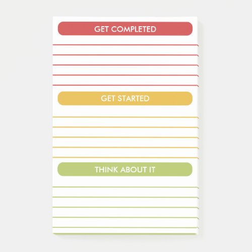 Weekly Schedule Daily Planner Organizer Modern Post_it Notes