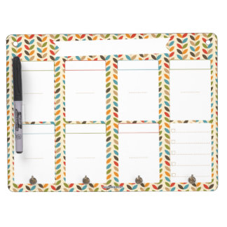 Weekly schedule erasable - Heko Dry Erase Board With Keychain Holder