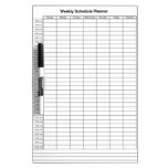 Weekly Schedule Planner Dry-erase Board at Zazzle