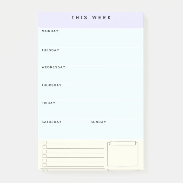 Weekly Sticky Planner Notes (Front)