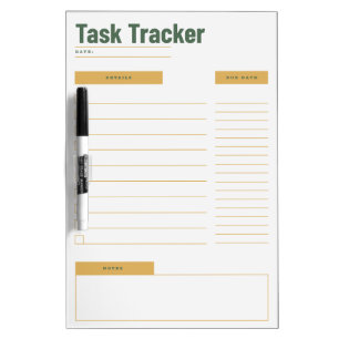 WEEKLY TASK TRACKER  DRY ERASE BOARD
