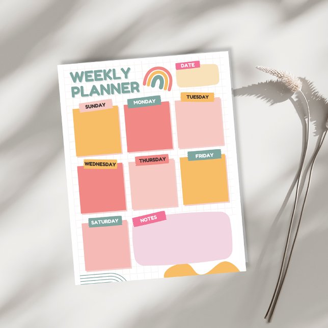 weekly to do list Minimalist Planner Organizer  Notepad (Creator Uploaded)