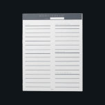 Weekly To Do List Navy Notepad<br><div class="desc">Organize your week.</div>