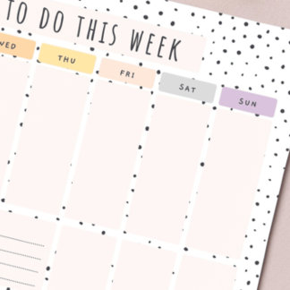 Weekly To Do List Notepad