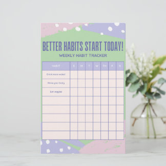 Weekly Tracker Stationery