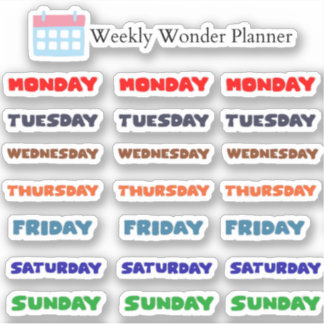 Weekly Wonder Planner Sticker