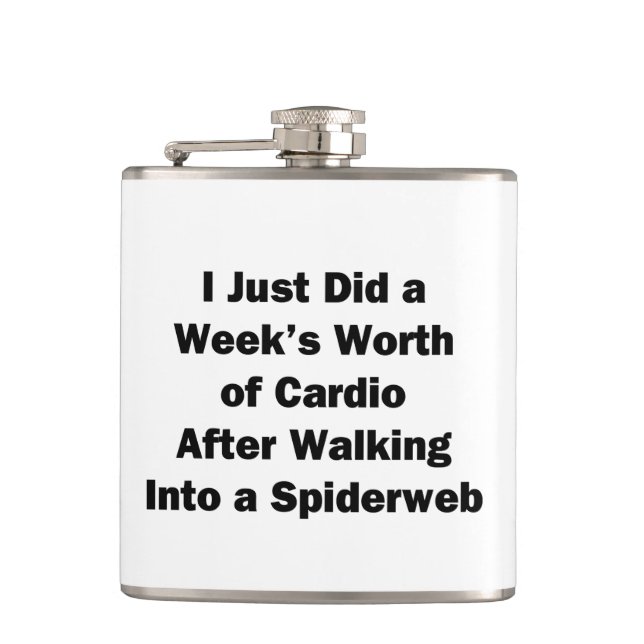 Week's Worth of Cardio Flask (Front)