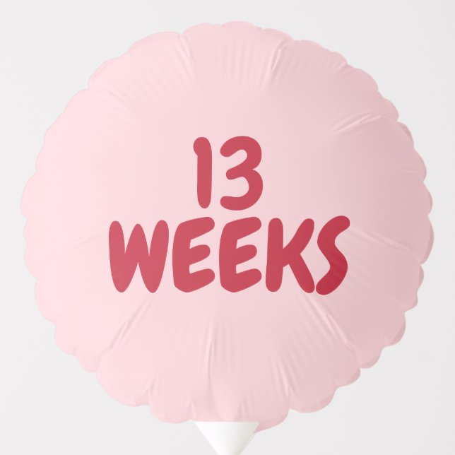 Weeks XOXO Valentine's Day Pregnancy Announcement Balloon (Front)