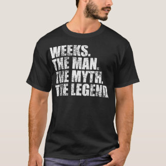WeeksWeeks Family name Weeks last Name Weeks Surna T-Shirt