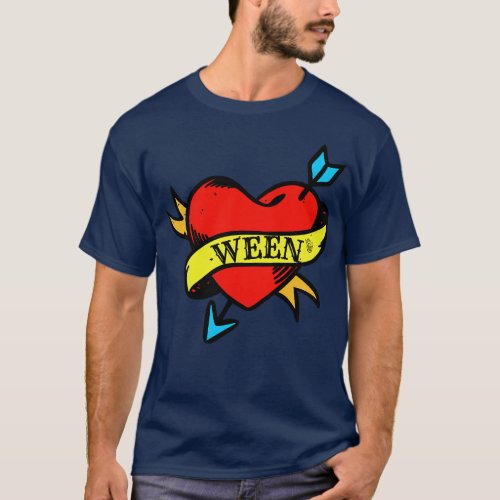 WEEN Heart Tattoo T_Shirt