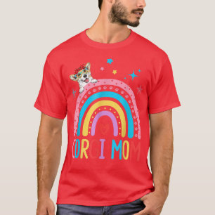 Weenie Mama Cute Corgi Dog Mom Puppy Paw Print Rai T-Shirt