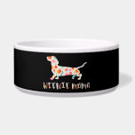 Weenie Mama Dachshund floral Bowl<br><div class="desc">Lovely design showing a cute floral dachshund and the quote "Weenie mama". Perfect for dog lovers,  in particular dachshund lover and wiener dog lovers as well as flower lovers.</div>