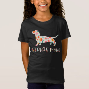 Weenie Mama Dachshund floral T-Shirt