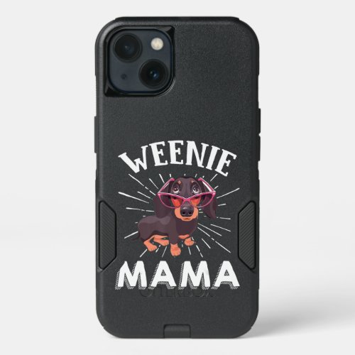 Weenie Mama Funny Dachshund Weiner Dog Lover Gift iPhone 13 Case