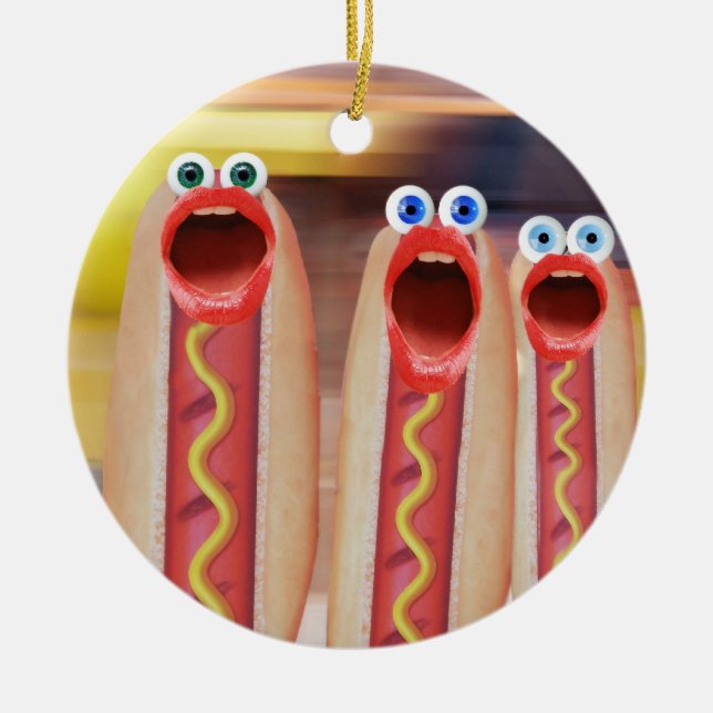Weenie People Ceramic Ornament (Front)