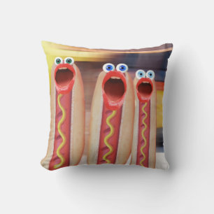 Weenie People Throw Pillow