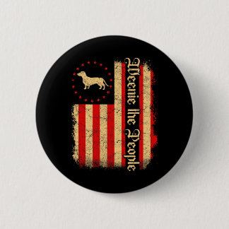 Weenie The People 4th Of July American Usa Flag Da Button