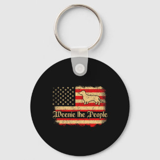 Weenie The People 4th Of July American Usa Flag Da Keychain